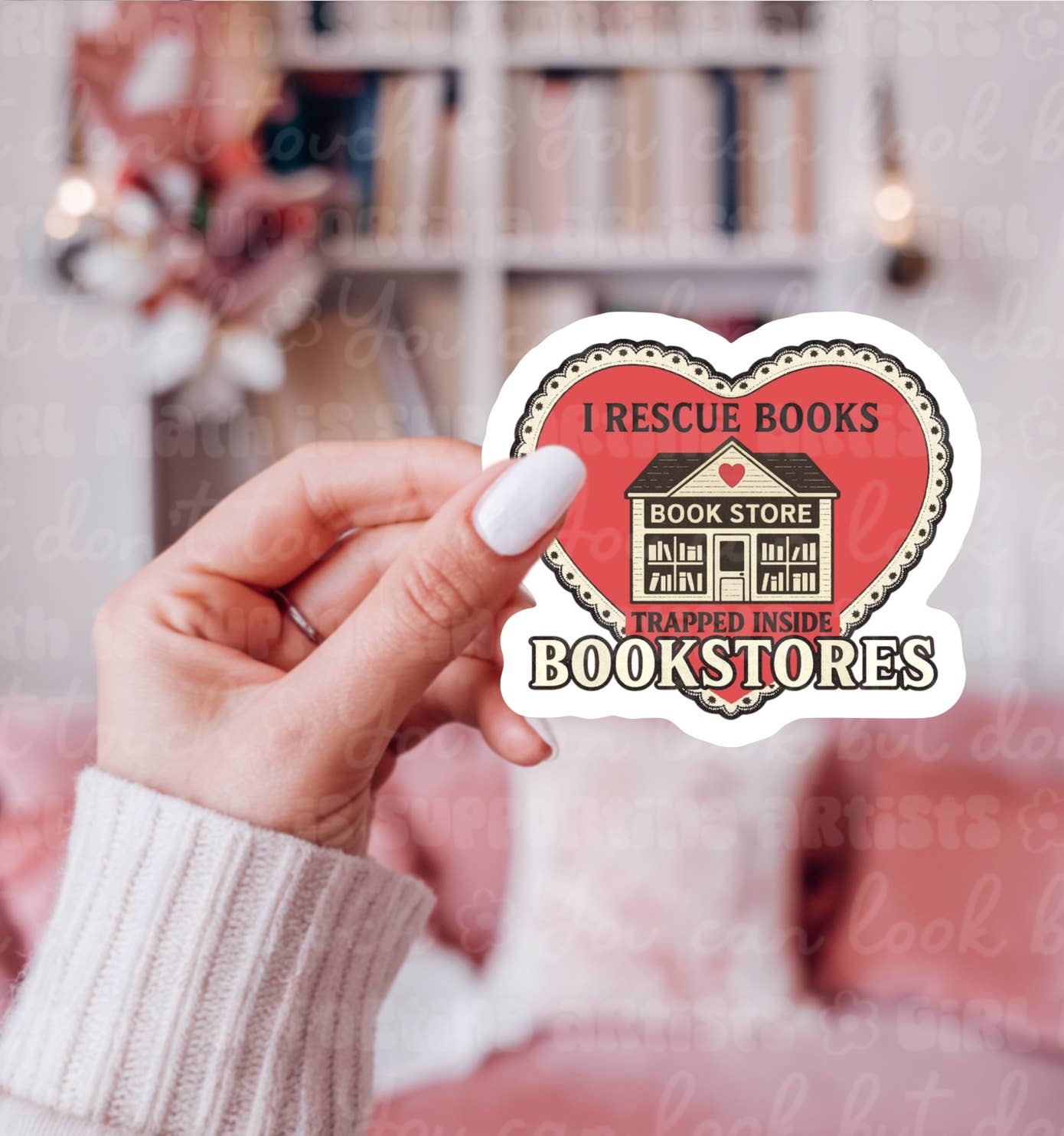 I Rescue Books Trapped Inside Bookstores Sticker