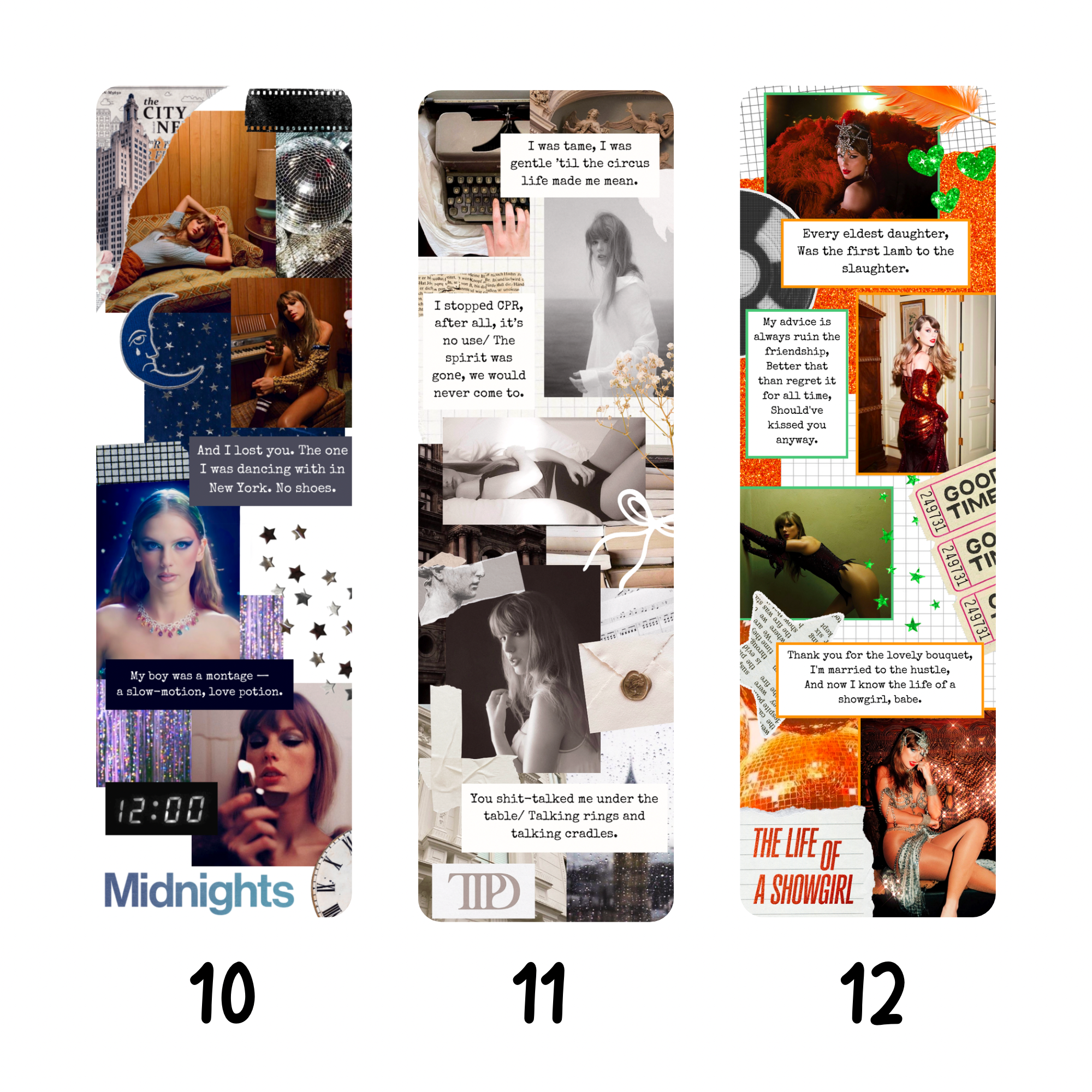 Musical Collage Bookmarks