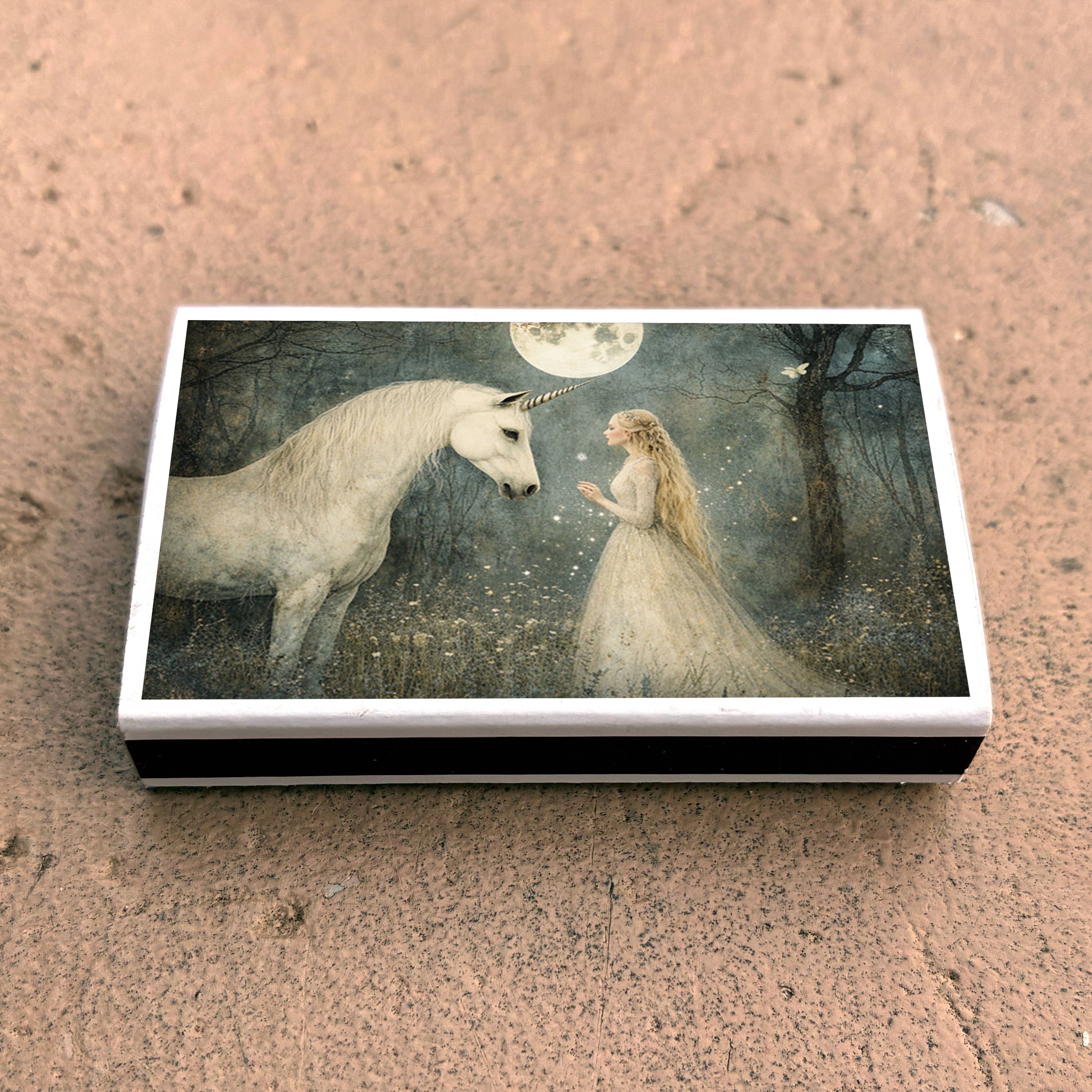Matches • Girl wih Unicorn •Home Decor for Candles & Incense