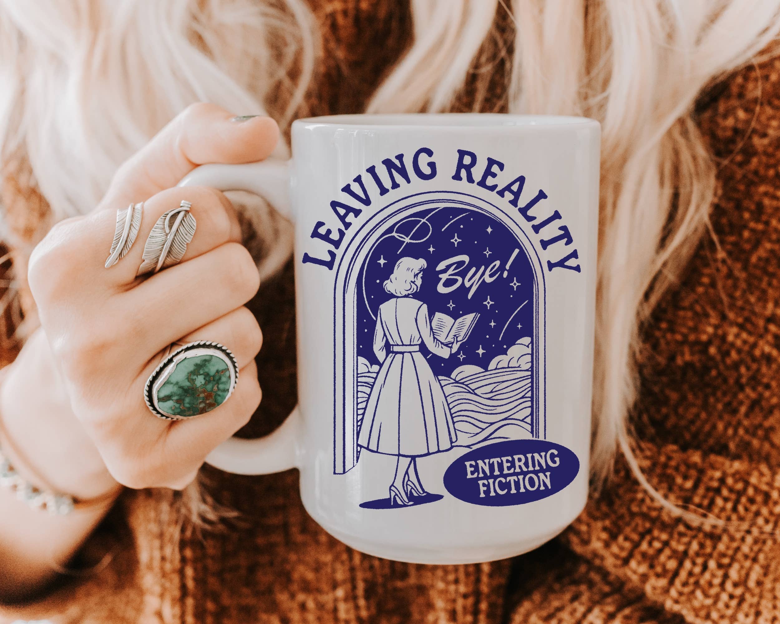 Book Lover Leaving Reality Mug
