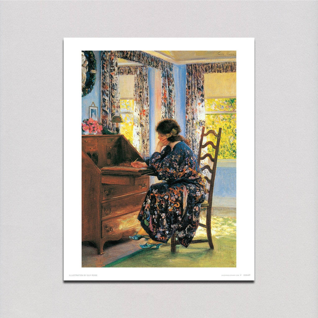 Woman Writing - Women Print