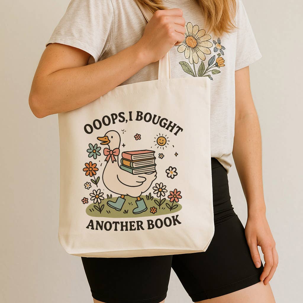 Oops Another Book Bookstore Canvas Tote Bag