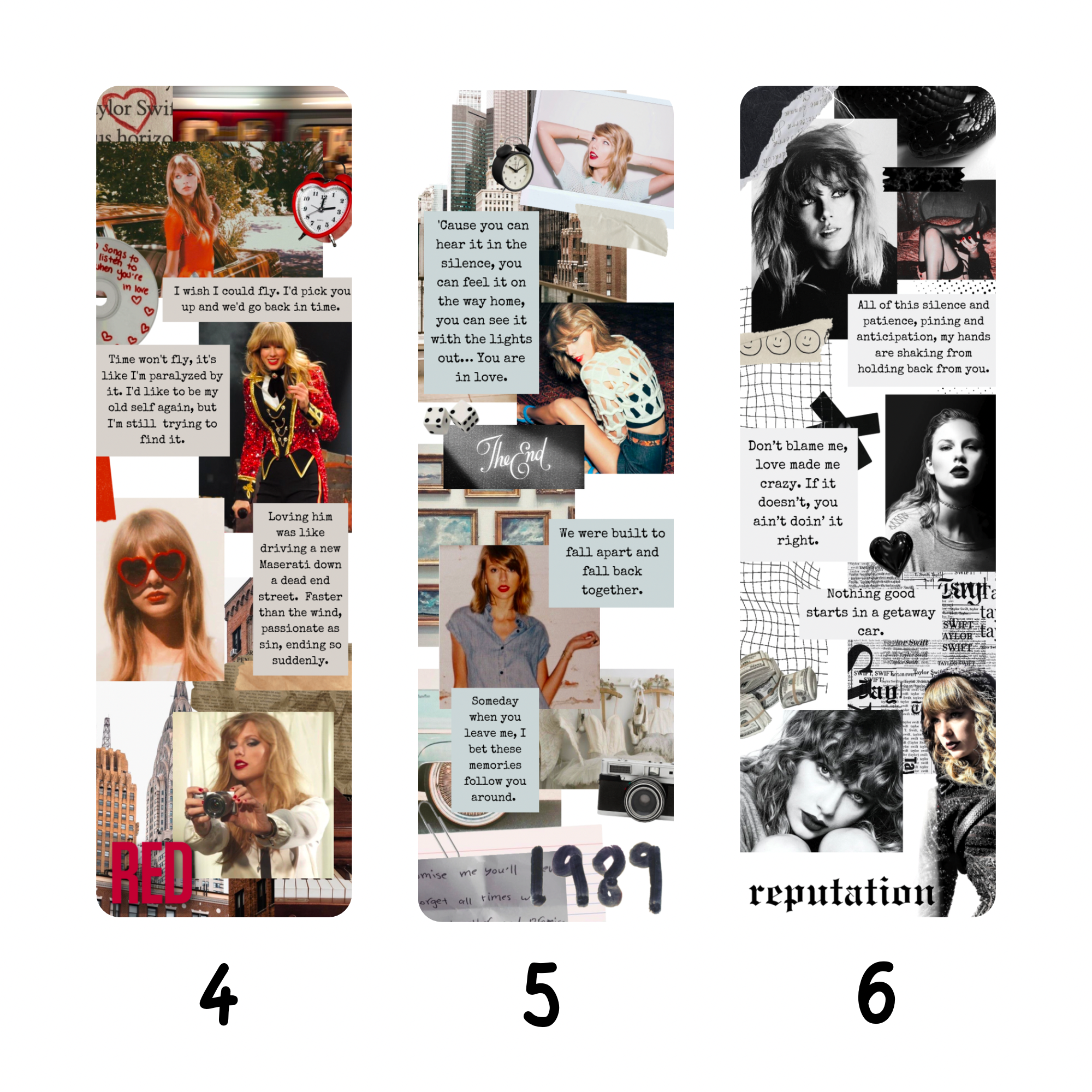 Musical Collage Bookmarks